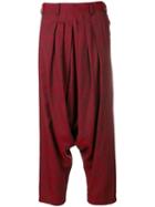 Yohji Yamamoto Pre-owned Y's Drop Crotch Trousers - Red
