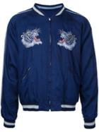 Tailor Toyo - Souvenir Bomber Jacket - Men - Acetate - L, Blue, Acetate