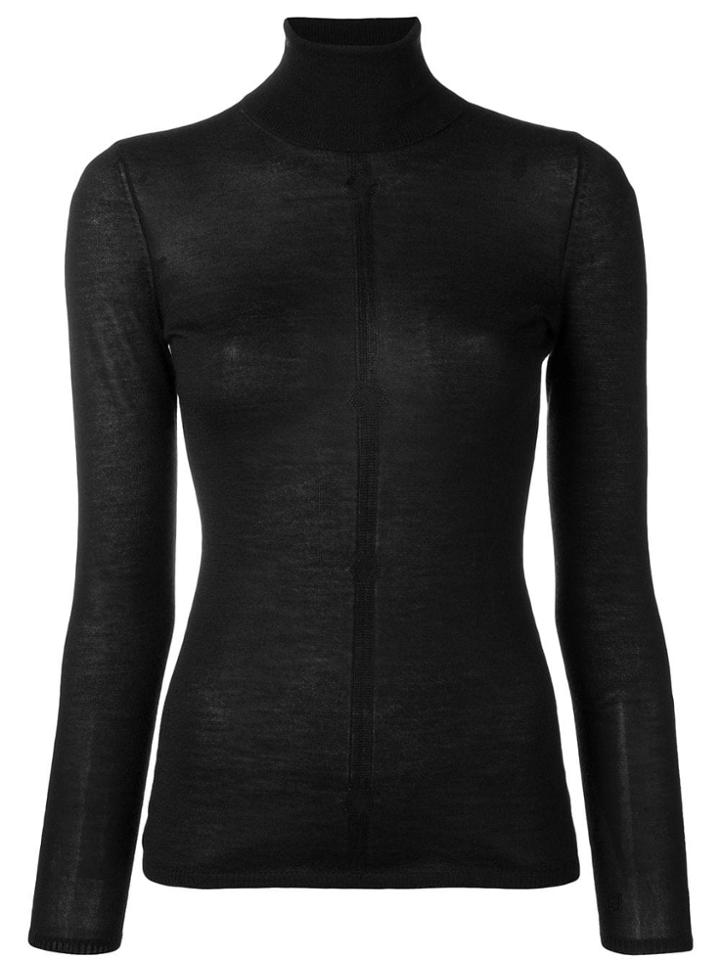 Gabriela Hearst Turtleneck Knit Sweater - Black