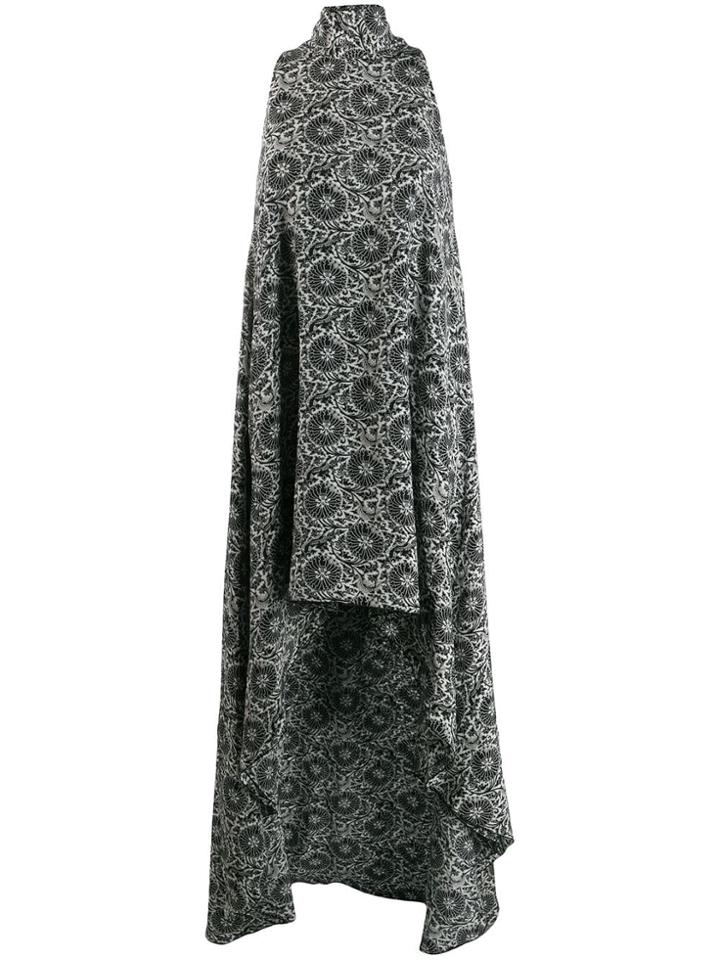 Antonio Berardi Halter Asymmetric Gown - Black