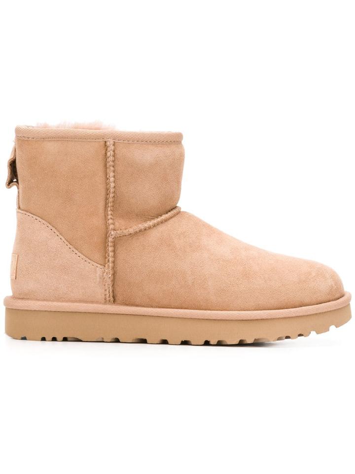Ugg Australia Suede Ankle Boots - Brown