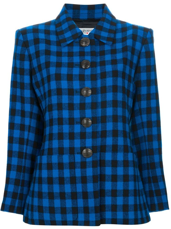 Yves Saint Laurent Vintage Checked Skirt Suit