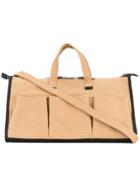 Cabas Multi-pocket Tote Bag - Brown