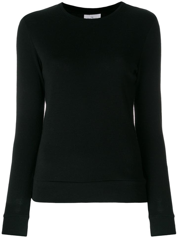 The White Briefs Round Neck Sweatshirt - Black