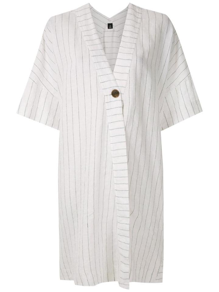 Osklen Chemisier Linho Recortes - White