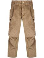 Lc23 Corduroy Cargo Trousers - Brown