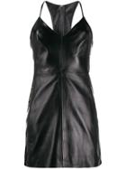 Manokhi Leather Mini Dress - Black