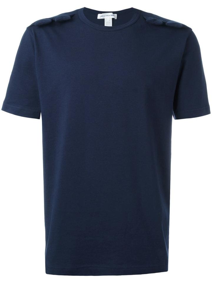 Comme Des Garçons Shirt Ruffle Placket Shirt - Blue