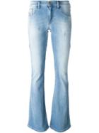 Diesel Livier Flared Jeans, Women's, Size: 30, Blue, Cotton/spandex/elastane