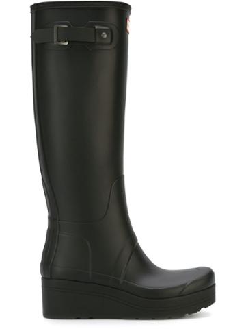 Hunter Original Tall Low Wedge Boots