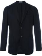 Boglioli Two Button Blazer, Men's, Size: 48, Blue, Acetate/cupro/virgin Wool