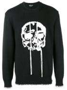 Alexander Mcqueen Skull Intarsia Jumper - Black