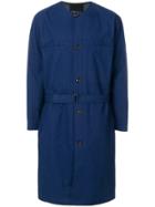 3.1 Phillip Lim Buttoned Belted Coat - Blue