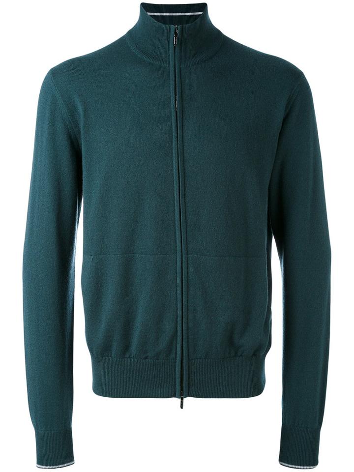 Loro Piana - Golf Bomber Cardigan - Men - Cashmere - 50, Green, Cashmere