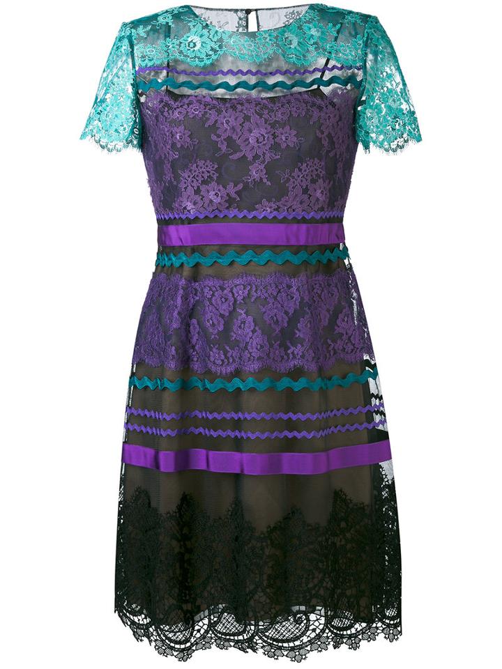 Alberta Ferretti - Printed Dress - Women - Cotton/polyamide/polyester/polyimide - 46, Cotton/polyamide/polyester/polyimide