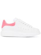 Alexander Mcqueen White Pink Platform Sneakers