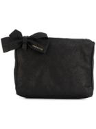 L'autre Chose Bow Embellished Clutch Bag - Black
