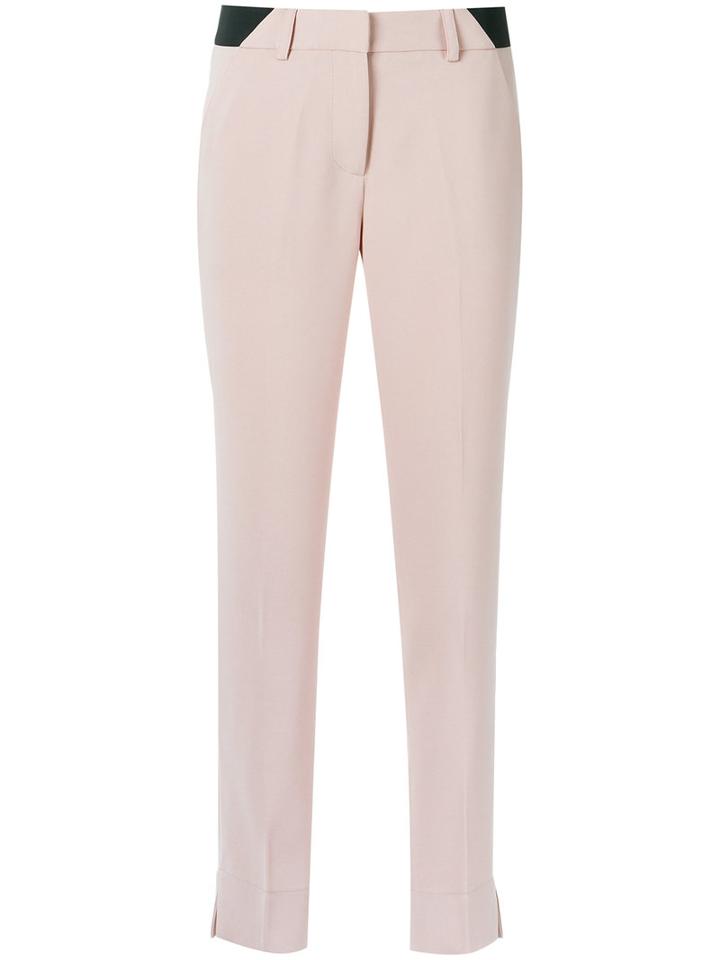Egrey - Slim Fit Trousers - Women - Polyester - 44, Pink/purple, Polyester
