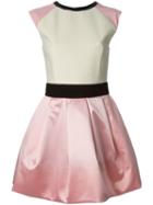 Fausto Puglisi Cap Sleeve Flared Dress - Pink