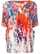 Issey Miyake Splash Print T-shirt - Orange