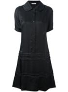 Céline Round Collar Dress, Women's, Size: 40, Black, Viscose