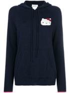 Chinti & Parker Hello Kitty Patch Hooded Sweater - Blue