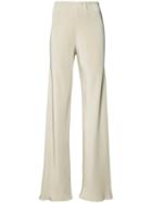 Peter Cohen Elasticated Waistband Trousers, Women's, Size: Medium, Nude/neutrals, Silk