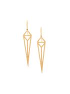 Eva Fehren 18kt Rose Gold Chrysler Diamond Drop Earrings