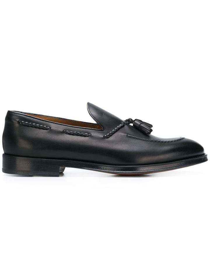 Doucal's Tassel Detail Loafers - Black