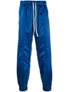 Dima Leu Metallic Track Trousers - Blue