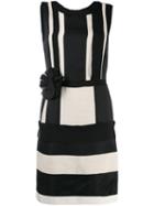 Lanvin Pre-owned 2010 Striped Pencil Dress - Black