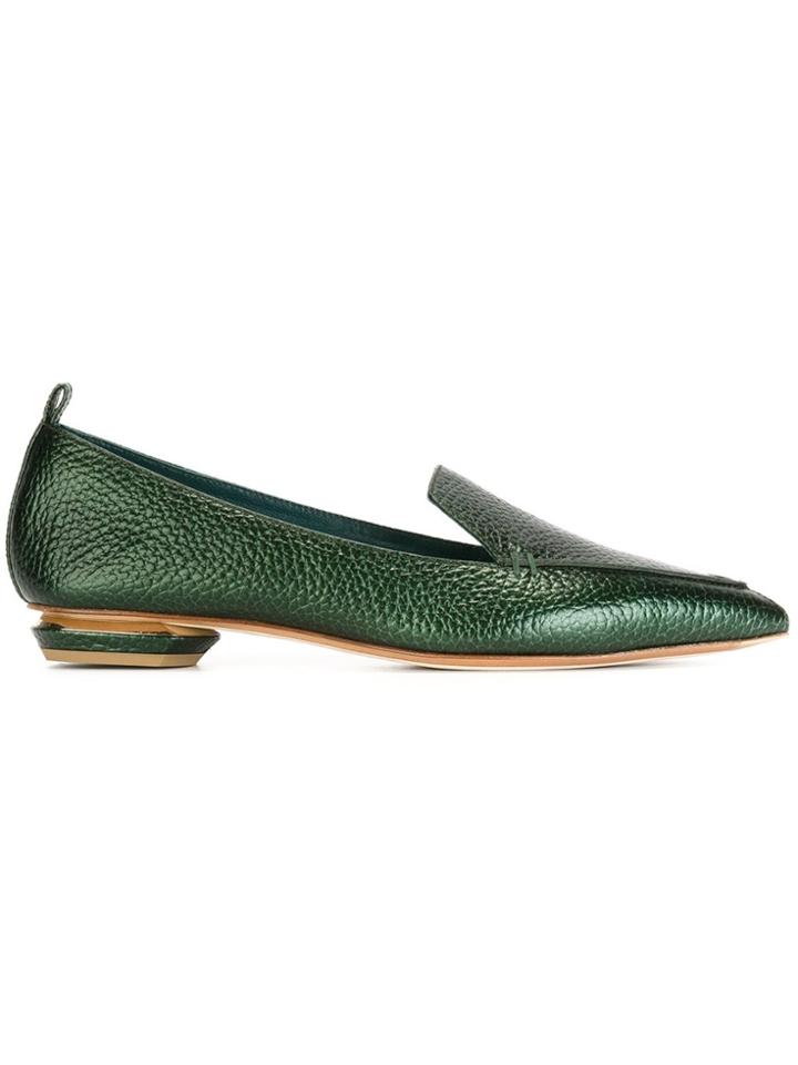 Nicholas Kirkwood 18mm Beya Loafers - Green