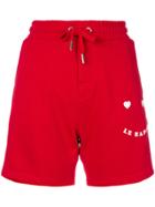 Zoe Karssen Le Happy Printed Shorts - Red