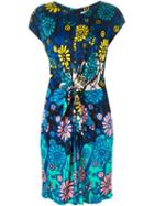 Issa Floral Print Knot Dress, Women's, Size: 8, Viscose