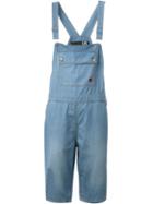 Love Moschino Cropped Dungarees, Women's, Size: 38, Blue, Cotton