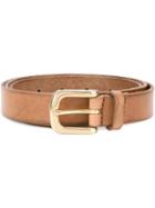 Eleventy Buckled Belt, Men's, Size: 105, Brown, Leather