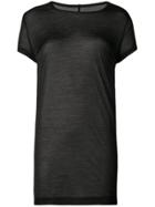 Rick Owens Sheer Fitted T-shirt - Black