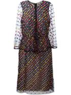 Marco De Vincenzo Layered Cape Dress
