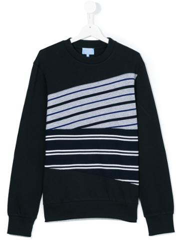 Lanvin Petite - Striped Sweatshirt - Kids - Cotton - 14 Yrs, Blue