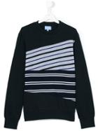 Lanvin Petite - Striped Sweatshirt - Kids - Cotton - 14 Yrs, Blue
