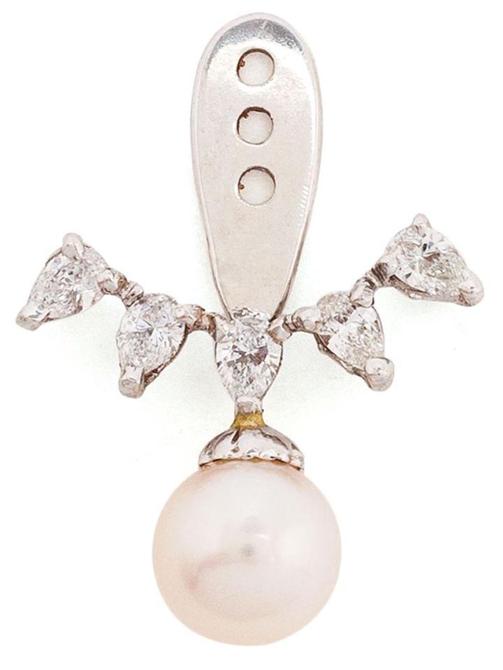 Yvonne Léon Diamond & Pearl Lobe Earring