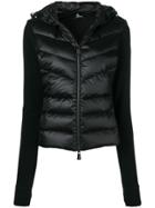 Moncler Grenoble Knitted Sleeve Puffer Jacket - Black