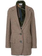 Kolor Checked Oversized Jacket - Multicolour