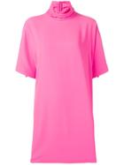 Mcq Alexander Mcqueen Turtleneck Dress - Pink