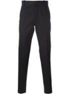 Alexander Mcqueen Slim-fit Trousers, Men's, Size: 52, Black, Cotton/acetate/viscose