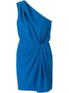 Dsquared2 One Shoulder Dress, Women's, Size: 40, Blue, Polyester/spandex/elastane/virgin Wool