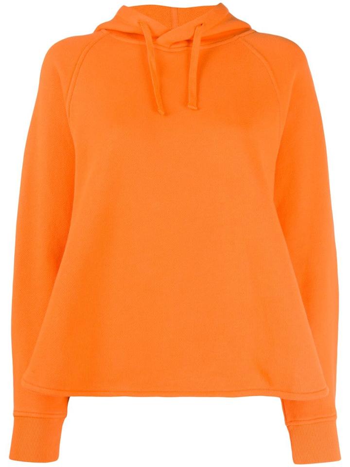 Ymc Stitched Cotton Hoodie - Orange