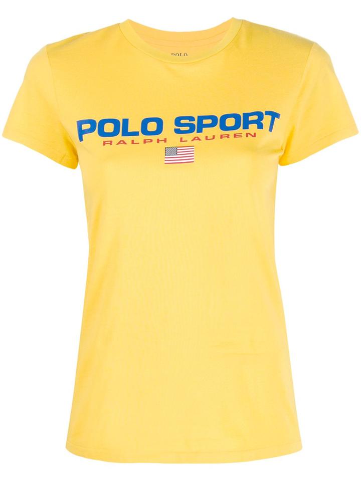 Polo Ralph Lauren Logo Print T-shirt - Yellow