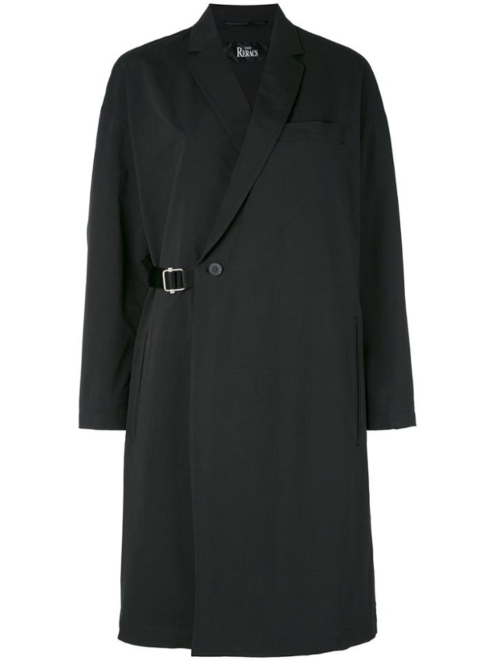 The Reracs Wrap Belted Coat - Black