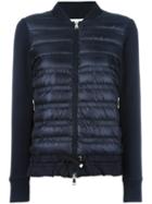 Moncler Padded Front Bomber Jacket, Men's, Size: Large, Blue, Polyamide/polyester/cotton